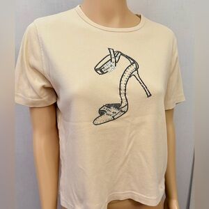St. Clair International “bling heel” t-shirt. 21” pit to pit.